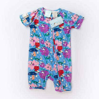Bamboo Romper - Snoopy Bloom